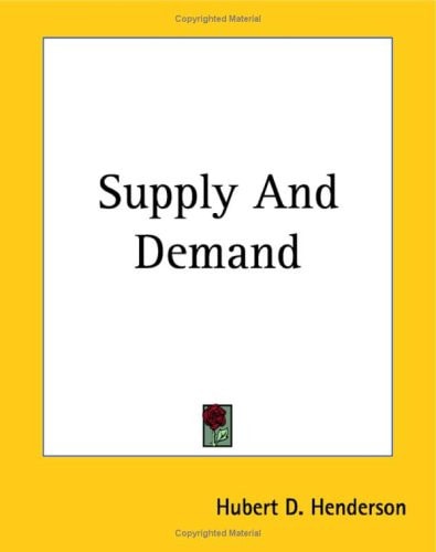 Supply And Demand