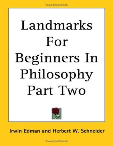 Landmarks For Beginners In Philosophy Part Two