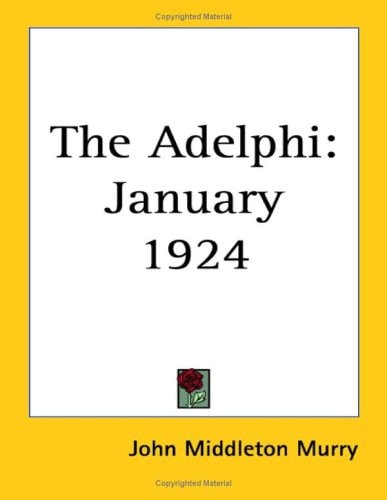 The Adelphi: January 1924