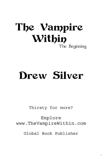 The Vampire Within The Beginning