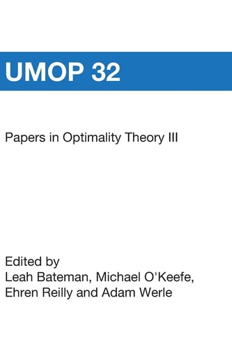 Papers in Optimality Theory III