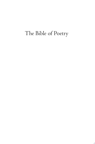 The Bible of Poetry {Testament One}