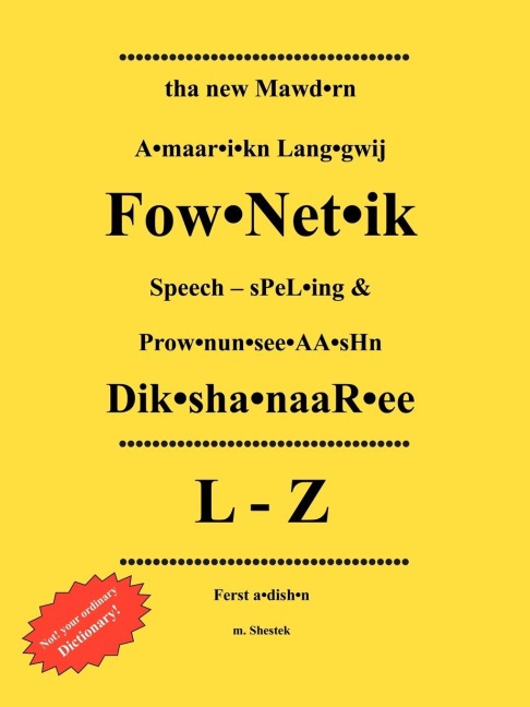 tha new Mawd.rn A.maar.i.kn Lang.gwij: Fow.Net.ik Speech - sPeL.ing & Prow.nun.see.AA.sHn Dik.sha.naaR.ee L-Z Ferst a.dish.n