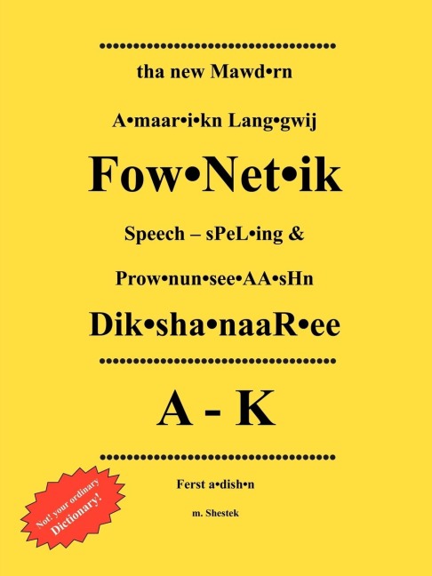 tha new Mawd.rn A.maar.i.kn Lang.gwij: Fow.Net.ik Speech - sPeL.ing & Prow.nun.see.AA.sHn Dik.sha.naaR.ee A-K Ferst a.dish.n