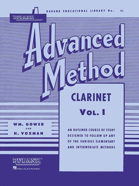 Rubank Advanced Method - Clarinet Vol. 1 - Clarinet Music Book for Teachers and Students - Easy to R