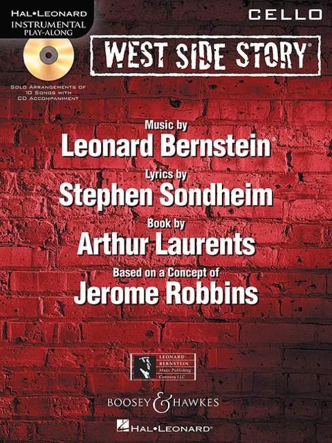 West Side Story for Cello: Instrumental Play-Along Book/CD