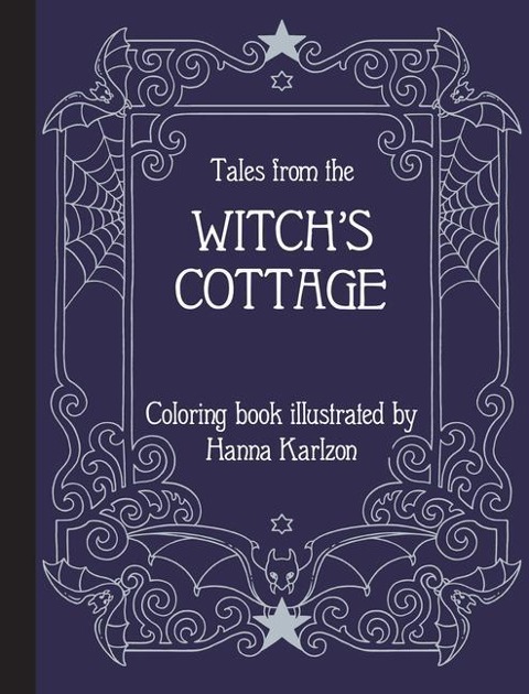 Tales from the Witch's Cottage: Hardcover Adult Coloring Book Featuring Thick, High-Quality Paper
