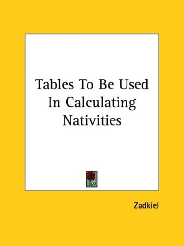 Tables to Be Used in Calculating Nativit