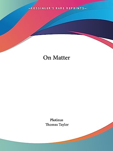 On Matter
