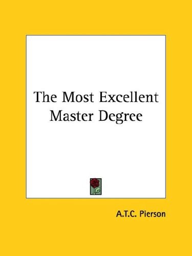 The Most Excellent Master Degree