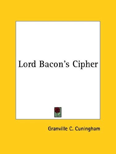 Lord Bacon's Cipher