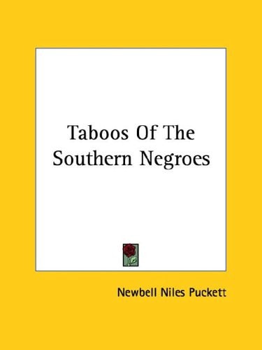 Taboos of the Southern Negroes