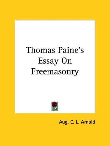 Thomas Paine's Essay on Freemasonry