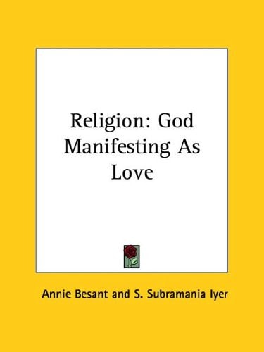Religion: God Manifesting as Love