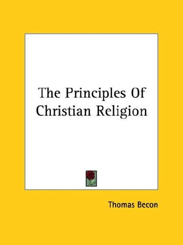 The Principles Of Christian Religion