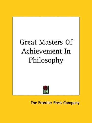 Great Masters Of Achievement In Philosophy