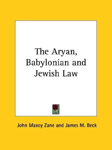 The Aryan, Babylonian and Jewish Law
