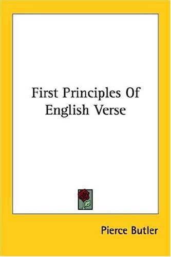 First Principles Of English Verse