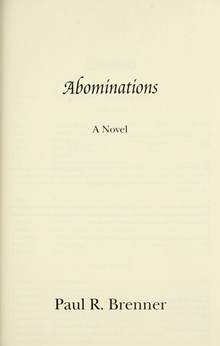Abominations A Novel