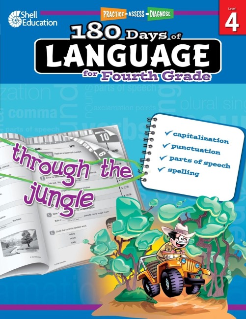 180 Days of Language for Fourth Grade: Practice, Assess, Diagnose
