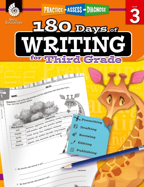 180 Days of Writing for Third Grade: Practice, Assess, Diagnose