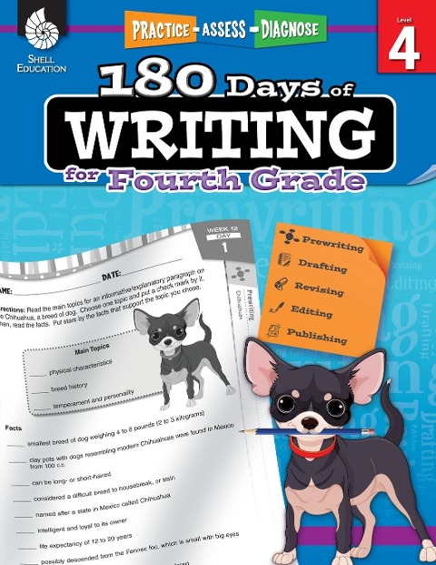 180 Days(tm) Writing for Fourth Grade: Practice, Assess, Diagnose