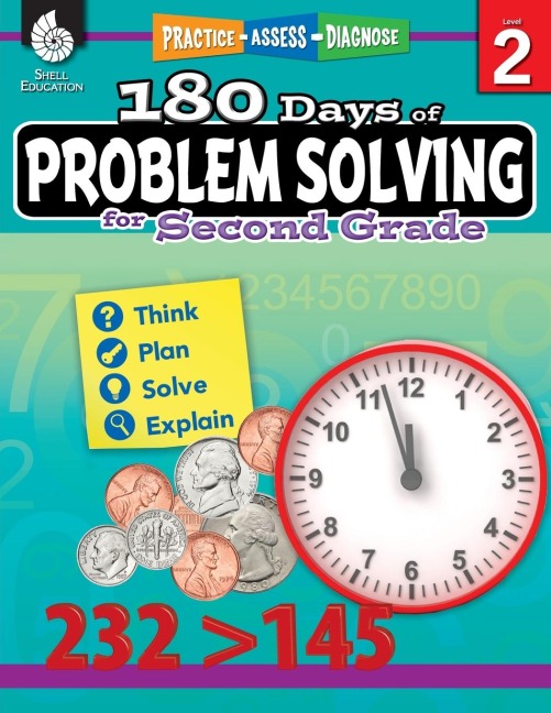 180 Days of Problem Solving for Second Grade: Practice, Assess, Diagnose