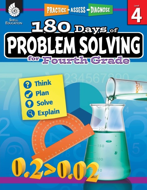 180 Days of Problem Solving for Fourth Grade: Practice, Assess, Diagnose