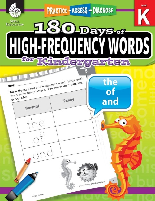 180 Days of High-Frequency Words for Kindergarten: Practice, Assess, Diagnose