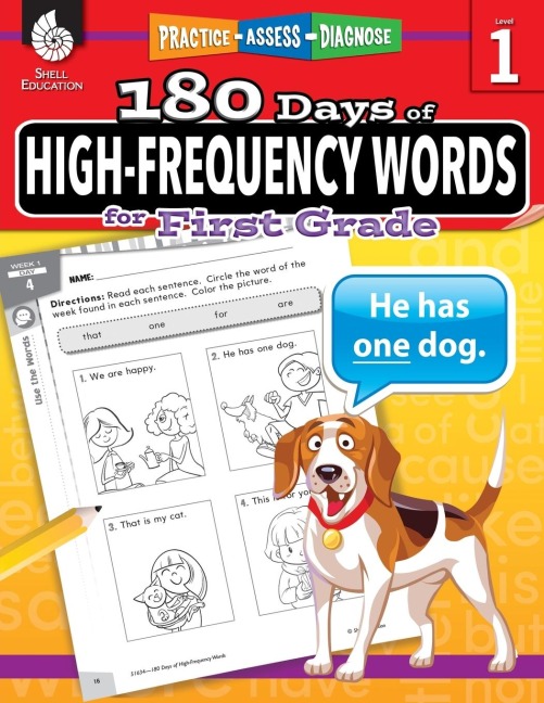 180 Days of High-Frequency Words for First Grade: Practice, Assess, Diagnose