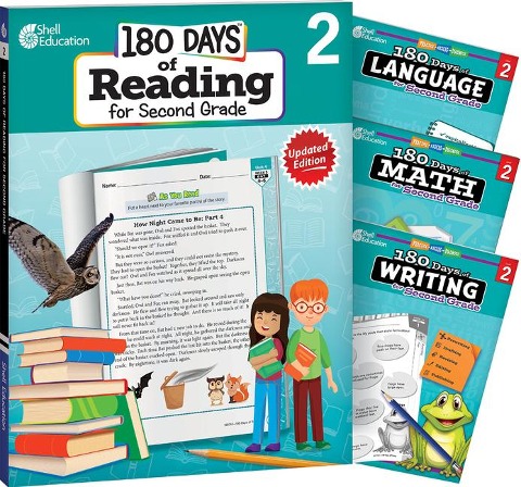 180 Days(tm) Reading, Math, Writing, & Language for Grade 2: 4-Book Set: Practice, Assess, Diagnose