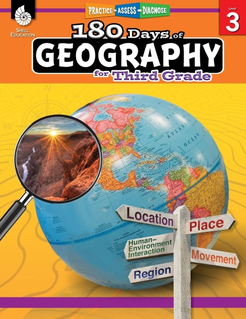 180 Days of Geography for Third Grade: Practice, Assess, Diagnose