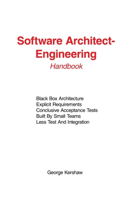 Software Architect-Engineering: Handbook