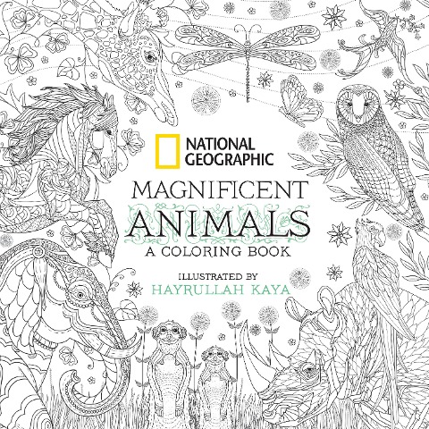 National Geographic Magnificent Animals: A Coloring Book