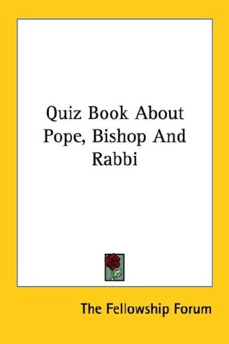 Quiz Book about Pope, Bishop and Rabbi