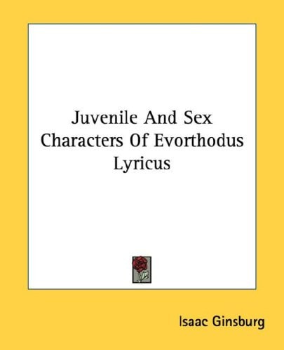 Juvenile And Sex Characters Of Evorthodus Lyricus