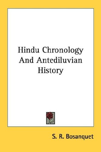 Hindu Chronology And Antediluvian History