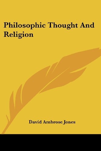 Philosophic Thought And Religion