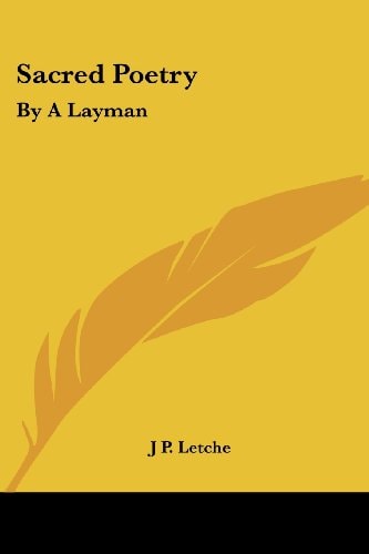 Sacred Poetry: By A Layman