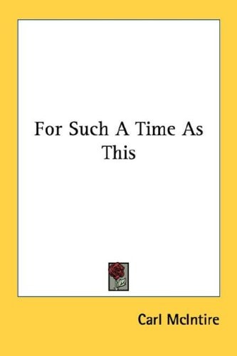 For Such A Time As This