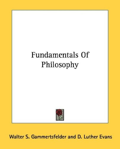 Fundamentals Of Philosophy