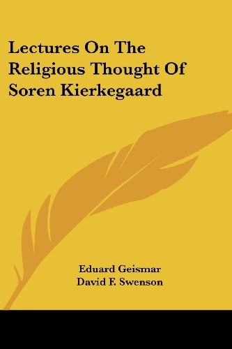 Lectures On The Religious Thought Of Soren Kierkegaard