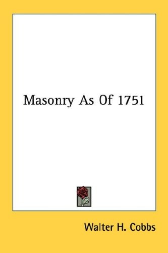 Masonry As Of 1751