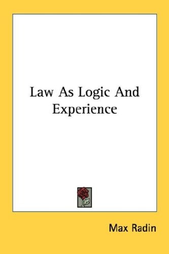Law As Logic And Experience