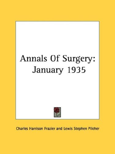 Annals Of Surgery: January 1935