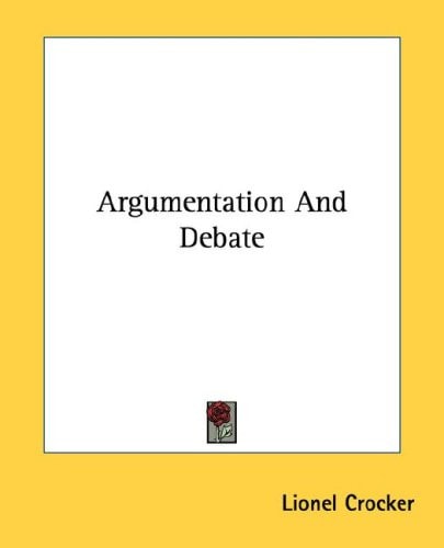 Argumentation And Debate