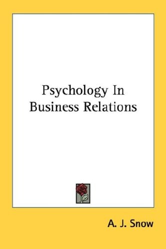 Psychology In Business Relations