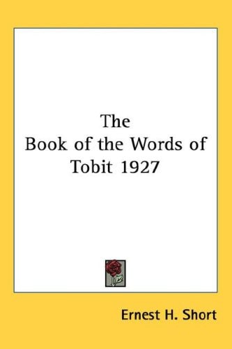 The Book of the Words of Tobit 1927