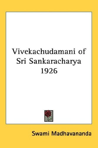 Vivekachudamani of Sri Sankaracharya 1926