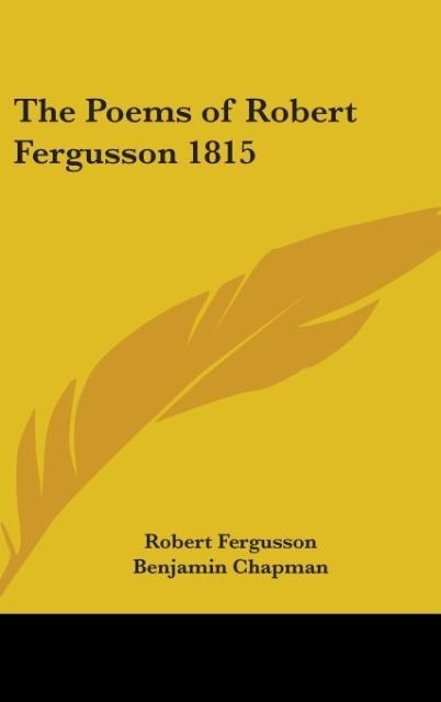 The Poems of Robert Fergusson 1815